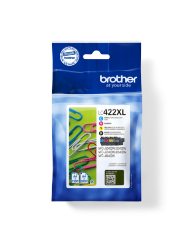 CARTUCHO BROTHER LC422XL MULTIPACK 4 3000-1500 PAG