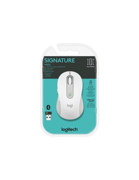 RATON LOGITECH M650 SIGNATURE BLANCO WIFI-BT