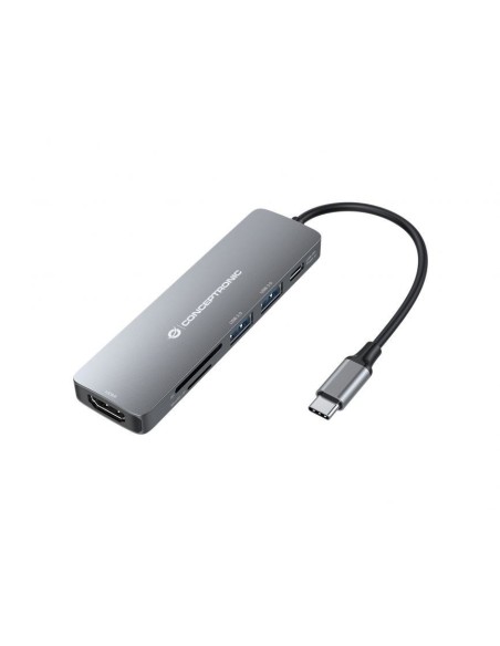 ADAPTADOR CONCEPTRONIC USB-C 6EN1 LECTOR SD