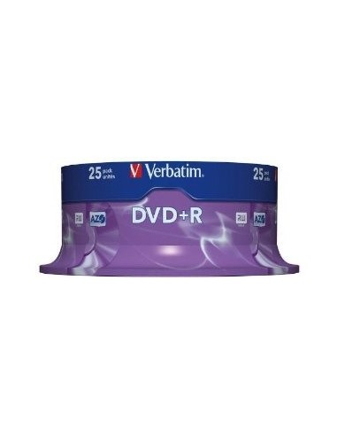 DVD+R VERBATIM 4.7GB 16X ADV AZO PACK 25U