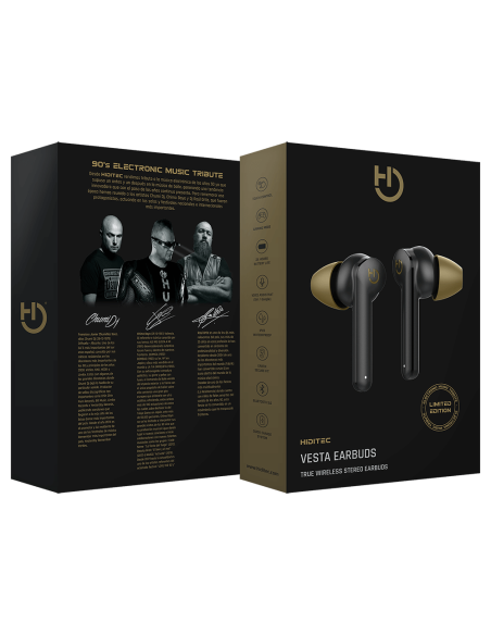 AURICULAR BT. HIDITEC TRUE WIRELESS VESTA 90´S LIMITED E
