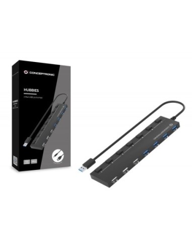 HUB CONCEPTRONIC USB 2.0-3.0 7 P CON...