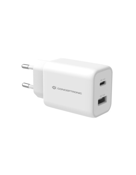 CARGADOR CONCEPTRONIC USB-C + USB-A PD 33W