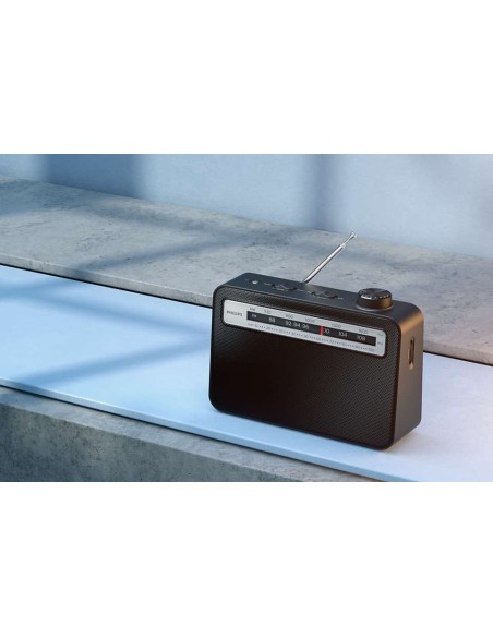 RADIO PORTATIL PHILIPS TAR2506 NEGRA AM-FM