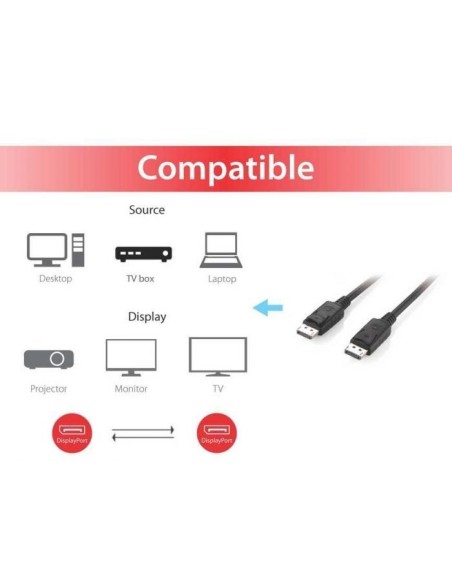 CABLE EQUIP DISPLAYPORT A DISPLAYPORT 1.2 5M