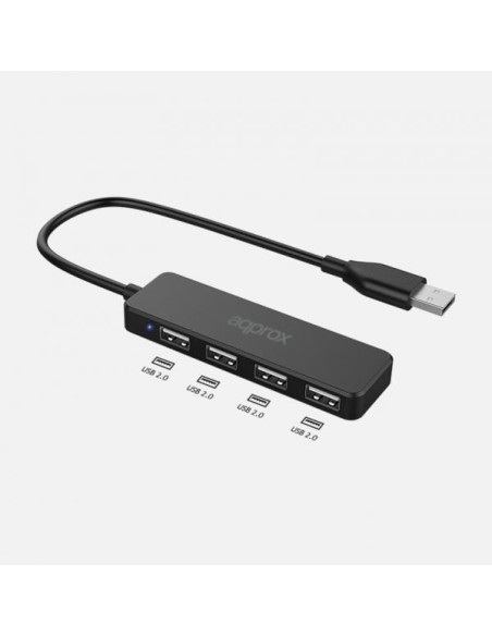 HUB USB 2.0 APPROX 4 PUERTOS