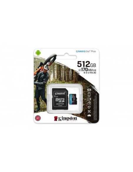 MEMORIA MICRO SD 512GB KINGSTON CANVAS GO! PLUS