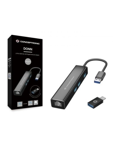 ADAPTADOR CONCEPTRONIC USB-A 3X USB...