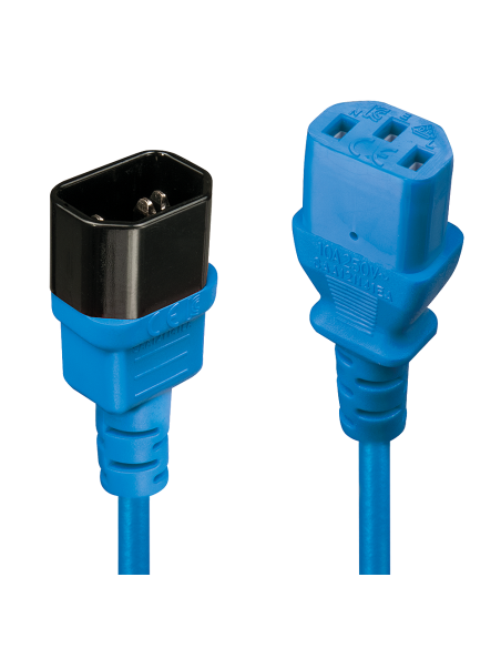 LINDY EXTENSION C14 A C13, AZUL, 1M