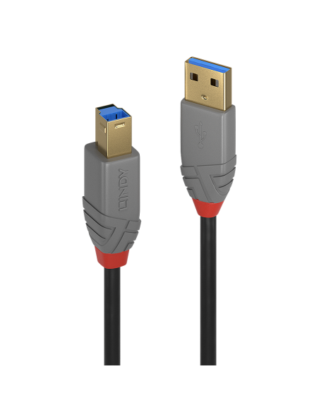 LINDY CABLE USB 3.2 TIPO A A B, LINEA ANTHRA, 0.5M
