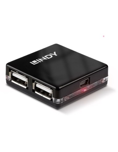 LINDY MINI HUB USB 2.0 DE 4 PUERTOS