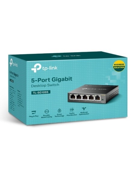 SWITCH TP-LINK 5 PUERTOS NO GESTION METALICO