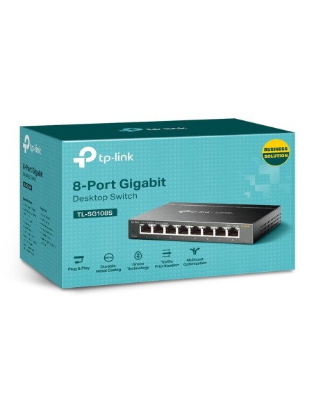 SWITCH TP-LINK 8 PUERTOS NO GESTION METALICO
