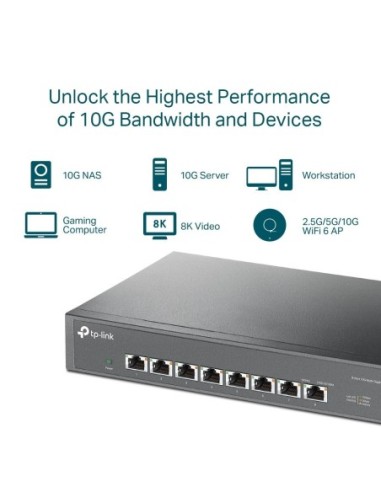SWITCH TP-LINK SMB 8 PUERTOS GESTION...