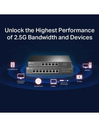 SWITCH TP-LINK SMB 8 PUERTOS NO...