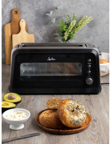 TOSTADORA JATA TT632 FRONTAL CRISTAL 900W
