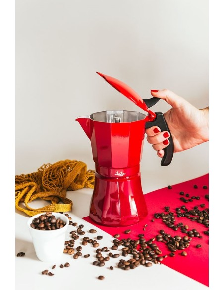 CAFETERA ITALIANA JATA HCAF2006 ROJA INDUCCION 6T