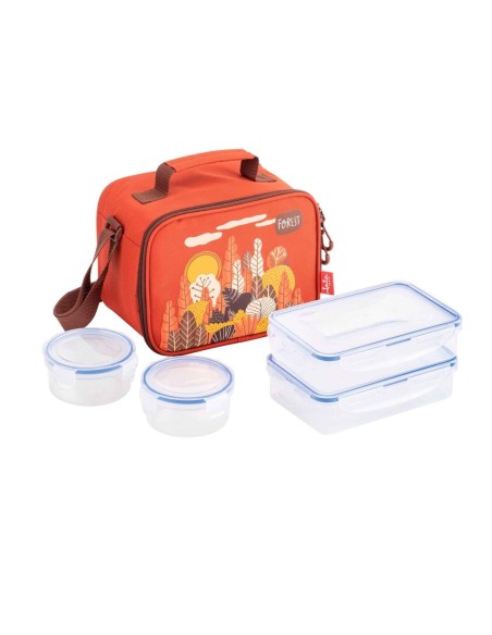 BOLSA TERMICA JATA HPOR7055 5LCORAL + 4 RECIPIENT