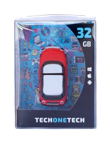 PEN DRIVE FIG.32GB MINI COOPER ROJO