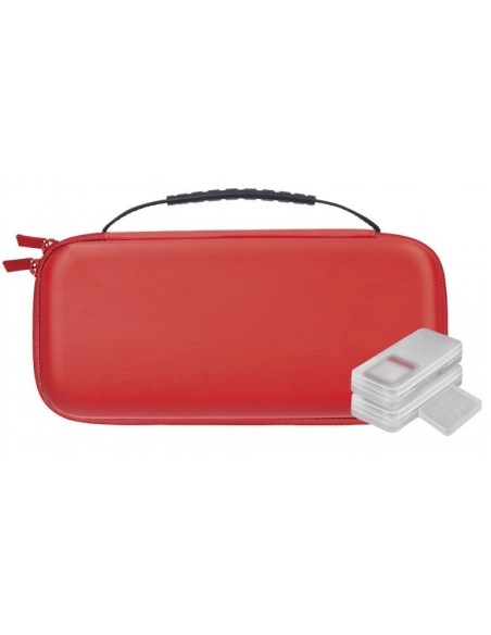 FUNDA NUWA ROJA ANTIGOLP.+ 4 ESTUCHES PARA SWITCH