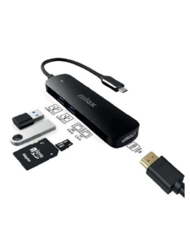 NILOX DOCK TYPE C 3 2XUSB 3.0, HDMI, + SD-TF