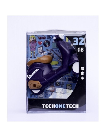 PEN DRIVE FIG.32GB MOTO SCOOTER VESPA AZUL