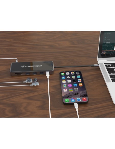 CONCEPTRONIC DOCKING USB 3.2 GEN 1, 12 IN 1