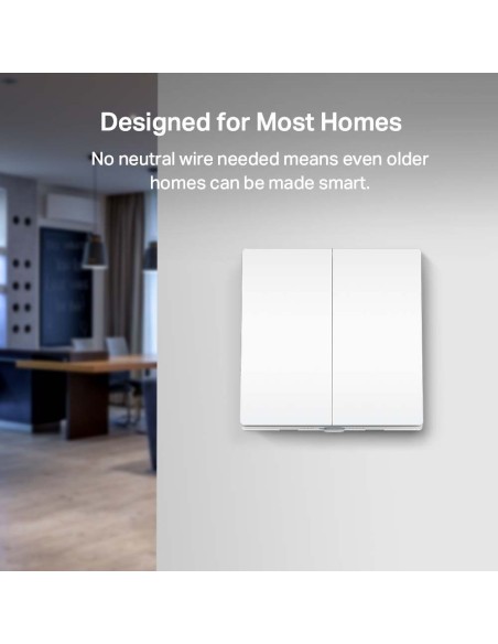 INTERRUPTOR INTELIGENTE WI-FI TAPO S220 2 ENTRADAS