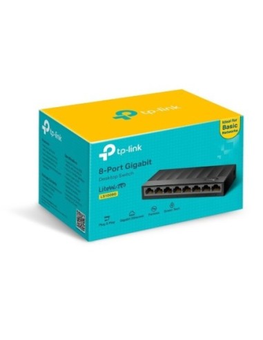 SWITCH TP-LINK 8 P 10-100-1000 PLASTICO