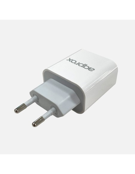 CARGADOR RAPIDO USB APPROX PARED 18W 3A+ CABLE C