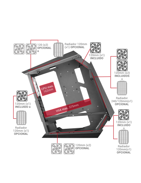 CAJA ATX MARS GAMING MC51 RGB NEGRA