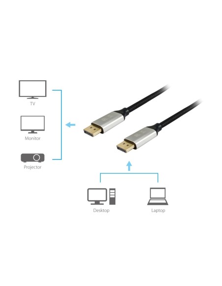 CABLE EQUIP DISPLAYPORT A DISPLAYPORT 1.4 5M